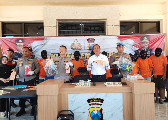 Jelang HUT Ke-80 Bhayangkara, Polres Situbondo Ungkap 8 Kasus Kriminal dan Tahan 9 Tersangka