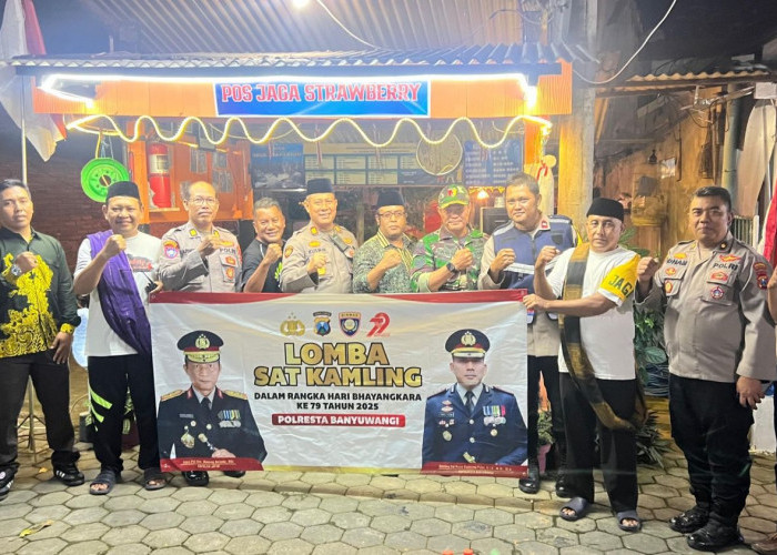 Polresta Banyuwangi Gelar Lomba Satkamling, Dorong Kesadaran Warga Jaga Kamtibmas