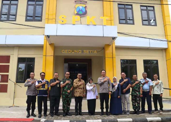 Bupati Nanik dan Kapolres Erik Resmikan Pos Polisi Sarangan serta SPKT Polres Magetan