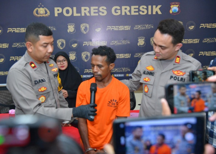 Satreskrim Polres Gresik Amankan Pembunuh Istri di Jawa Tengah, Ini Motifnya 