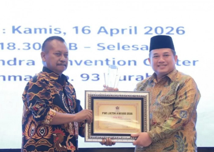 PWI Jatim Ganjar Asep Heri Penghargaan, Percepatan Sertifikasi Wakaf Jadi Sorotan