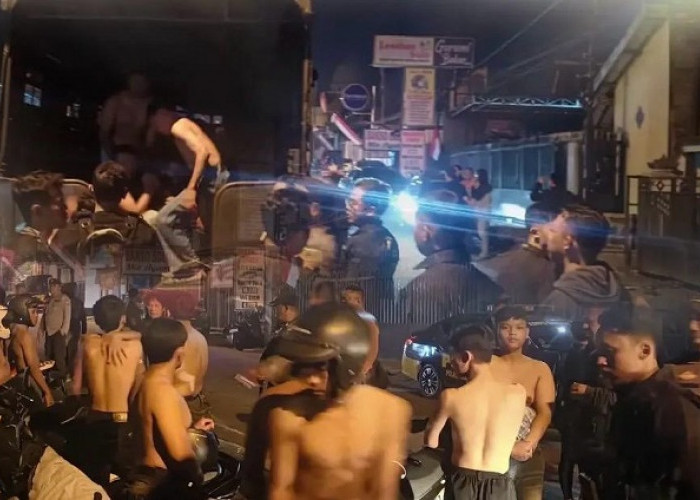 Konvoi Tengah Malam Dibubarkan, 17 Pemuda Diamankan dan Dibina Polres Mojokerto