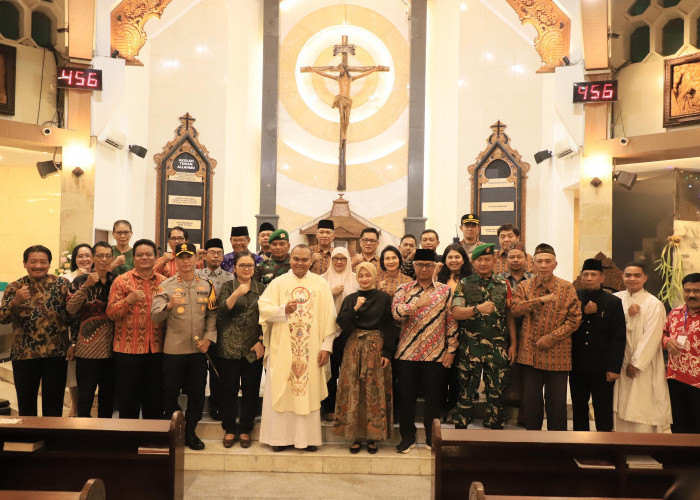 Forkopimda Kota Kediri Gelar Safari, Kapolres Pastikan Natal Aman dan Kondusif