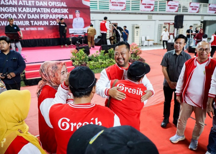 Bupati Gresik Lepas 187 Atlet dan Ofisial untuk POPDA XV dan PEPARPEDA III Jatim 2026
