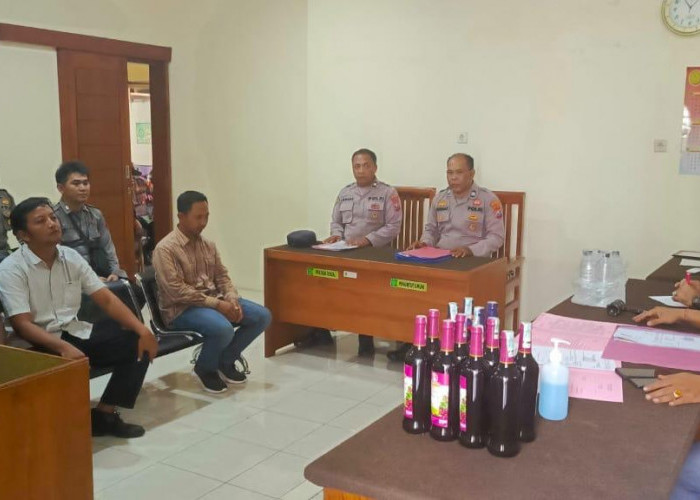 Polresta Banyuwangi Kawal Sidang Tipiring Hasil Operasi Miras Ilegal