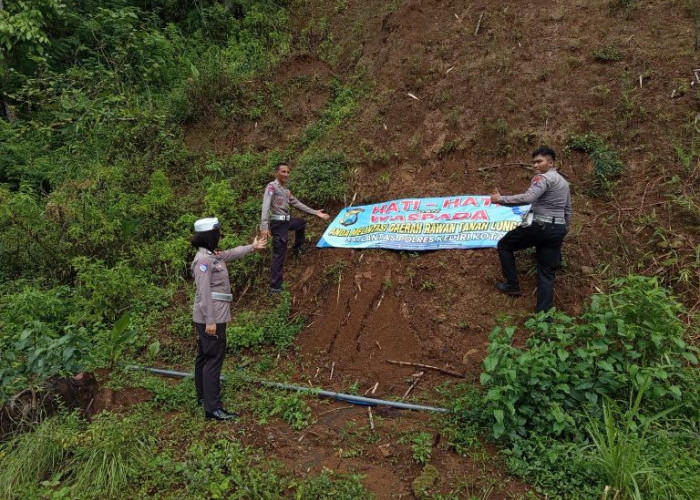 Rawan Longsor, Jalur Jugo Jadi Perhatian Satlantas Polres Kediri Kota