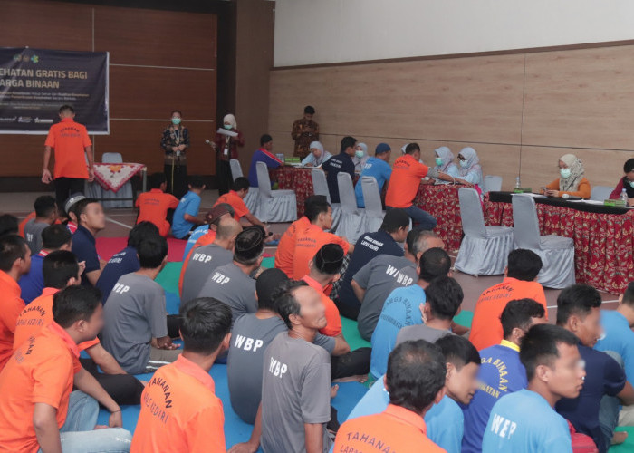 Deteksi Dini Penyakit, Sebanyak 103 Warga Binaan Lapas Kediri Ikuti Cek Kesehatan Gratis