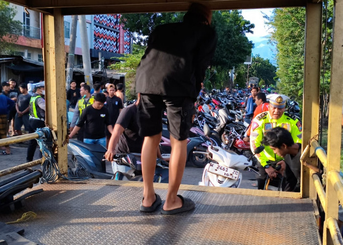 Ganggu Kenyamanan Ramadan, Ratusan Motor Terjaring Razia Balap Liar di Porong