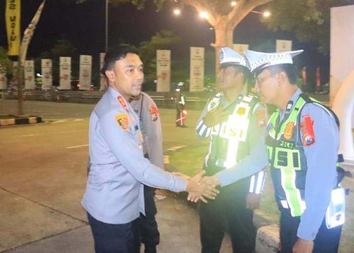 Kapolres Ngawi Cek Pos Yan Rest Area Km 575 A Imbau Pemudik Utamakan Keselamatan
