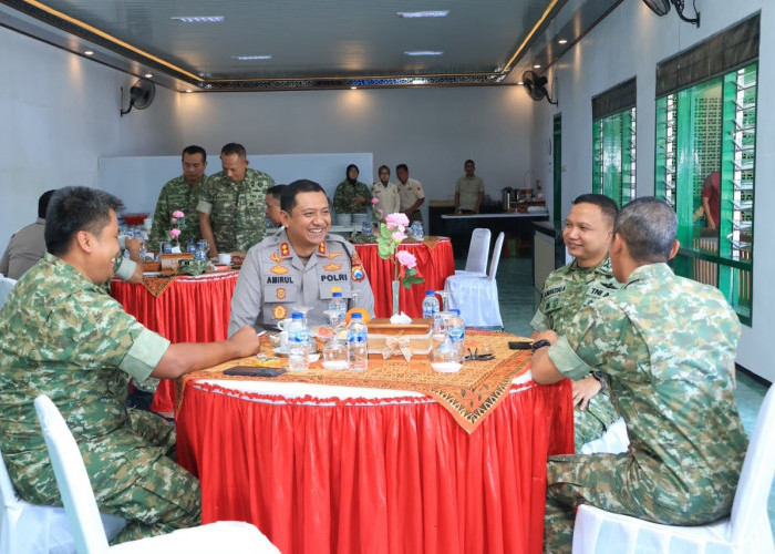 Perkuat Sinergitas TNI-Polri, Kapolres AKBP Amirul Hakim Silaturahmi ke Kodim 0805/Ngawi