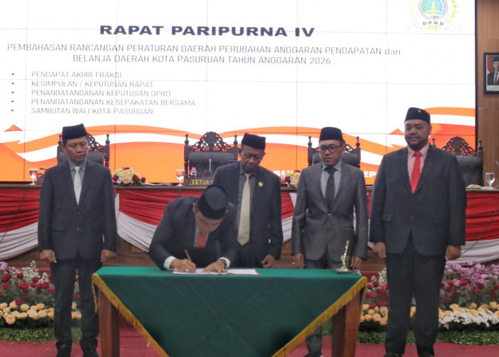 DPRD Kota Pasuruan Sampaikan Pendapat Akhir, Raperda Perubahan APBD 2026 Resmi Ditetapkan
