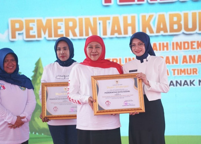 Kota Kediri Raih Terbaik III Indeks Perlindungan Anak Jatim di Hari Jadi Ke-1147 Tahun