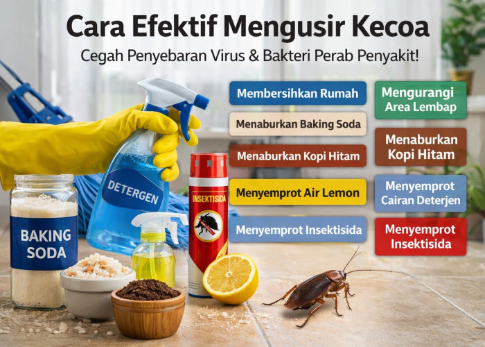 7 Cara Ampuh Usir Kecoa Bandel