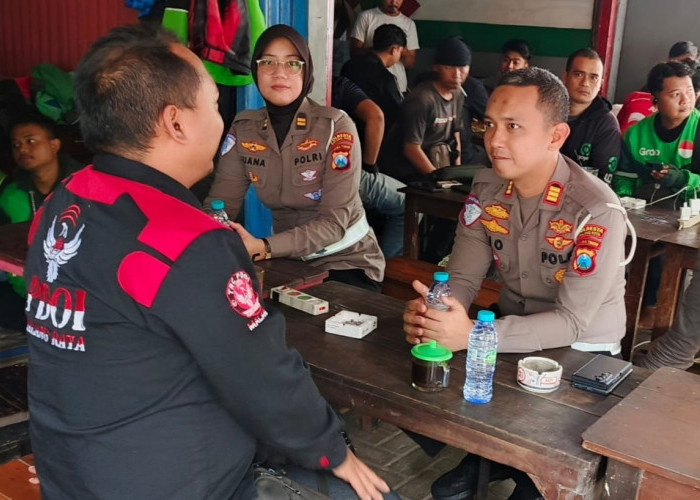 Satlantas Polresta Malang Kota Ajak Driver Ojol Waspadai Dampak Isu Global