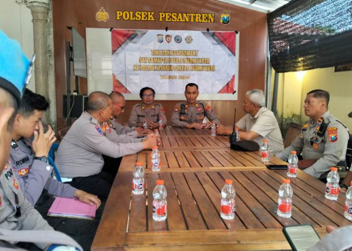 Satsamapta Polres Kediri Kota Gelar Risk Assessment Mapolsek Jajaran Jelang Natal dan Tahun Baru