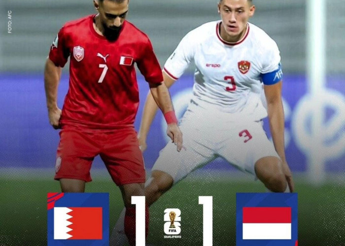 Indonesia Tahan Imbang Bahrain 1-1 di Babak Pertama