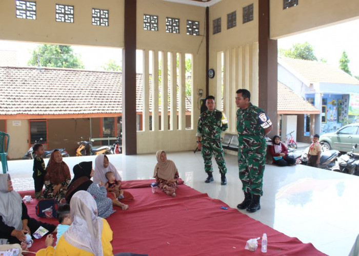 Satgas TMMD Ke-126 Kodim 0816/Sidoarjo Dukung Kesehatan Warga lewat Pendampingan Posyandu di Tulangan