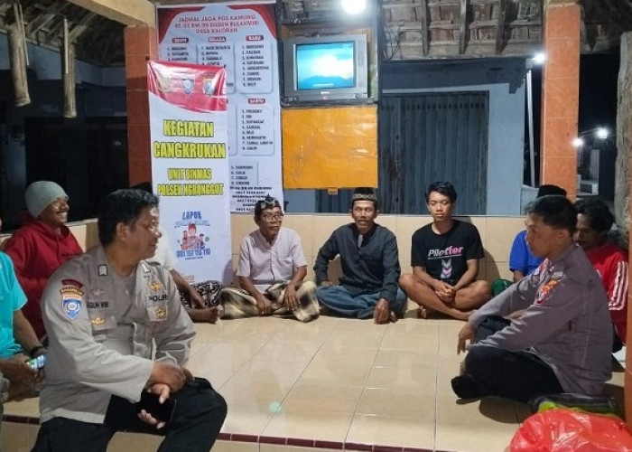 Polsek Ngronggot Tinjau Pos Kamling untuk Sambut Lomba Siskamling dan Ajak Warga Perkuat Ronda Malam