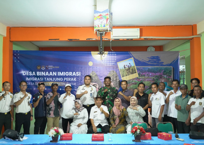 Imigrasi Tanjung Perak Gaspol Bentuk Desa Binaan di Gresik, Bentengi Warga dari TPPO dan Penyelundupan Manusia
