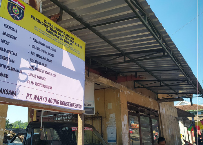 Pasar Kendal Ngawi Mulai Dibangun, Targetkan Peningkatan Ekonomi Masyarakat