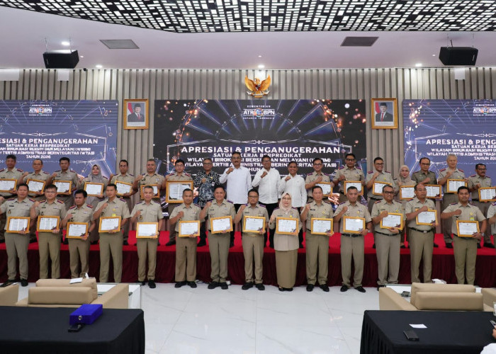 Wujudkan Reformasi Birokrasi, 11 Kantor Pertanahan di Jatim Raih Penghargaan WTAB