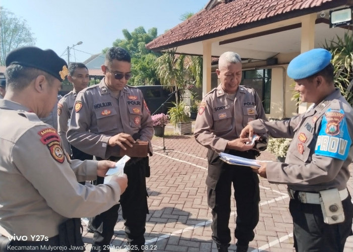 Tingkatkan Kesiapsiagaan, Polsek Mulyorejo Gelar Apel Pagi dan Perketat Patroli