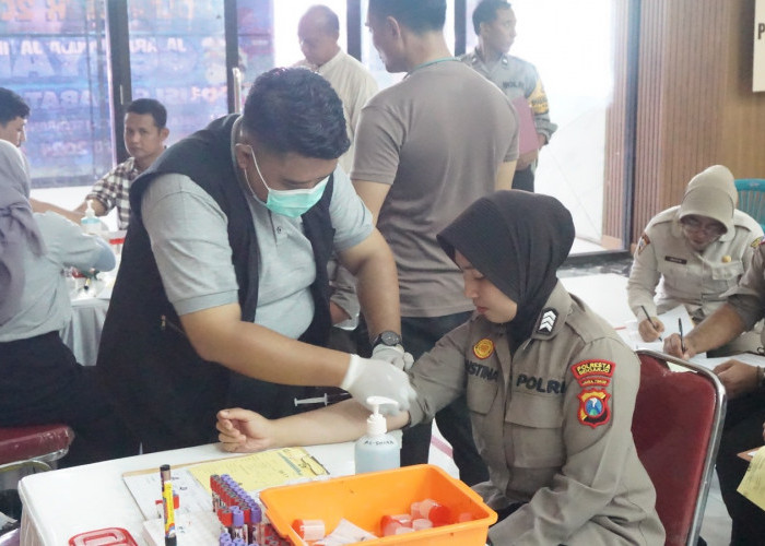 Polresta Sidoarjo Gelar Pemeriksaan Kesehatan Berkala Anggota