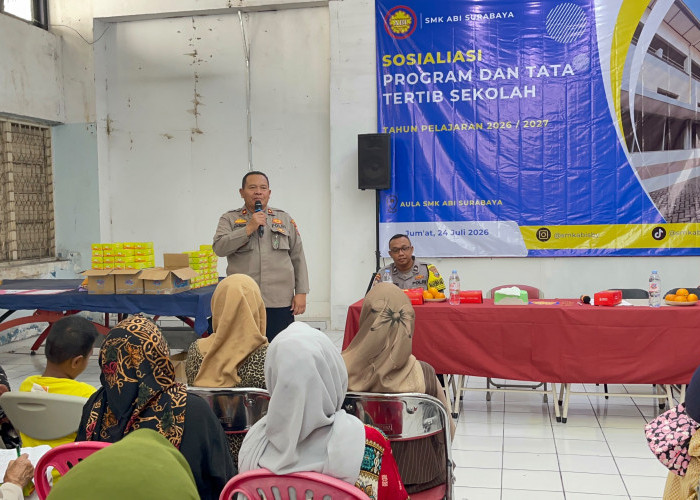 Perkuat Harkamtibmas dan Cegah Bullying, Polsek Simokerto Rangkul Wali Murid SMK ABI Surabaya