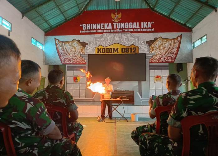 Kodim Lamongan Sosialisasikan Penggunaan Gas Elpiji Aman