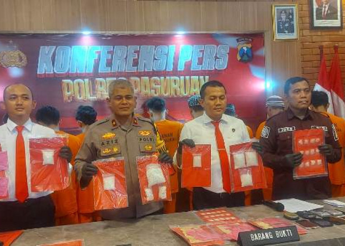 Satreskoba Polres Pasuruan Ringkus 27 Pelaku Selama Januari 2025: Sita 500 Gram Sabu, 1 Pelaku Perempuan