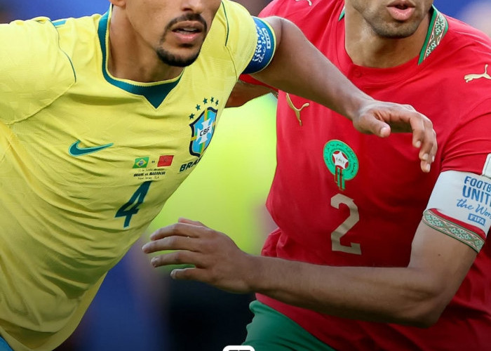 Vinicius Jr Cetak Gol Penyelamat, Brasil Tahan Imbang Singa Atlas Maroko 1-1
