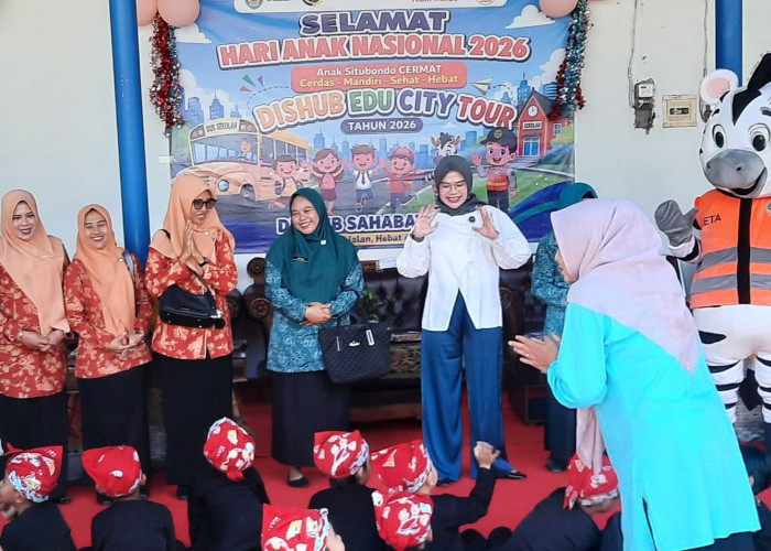 Semarak Hari Anak Nasional Tahun 2026 di Situbondo, Mbak Una Hadirkan Edukasi Lewat Keceriaan