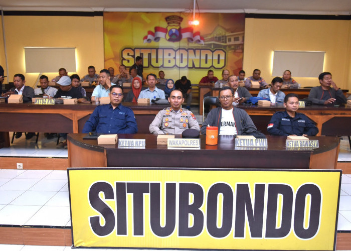 Polres Situbondo Bersama KPU, Bawaslu, KKD, PWI, dan Wartawan Ikuti Pelatihan Peliputan Pemilu 2024 