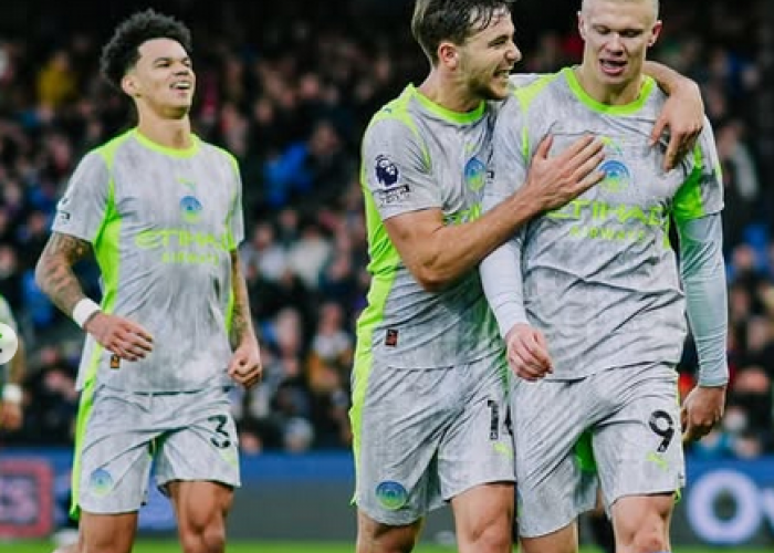Manchester City Gasak Crystal Palace 3-0, Tekanan ke Arsenal Makin Kuat
