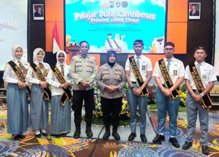 Lolos Seleksi Akhir, Enam Pelajar Duta Kamtibmas Utusan Polres Bangkalan Dikukuhkan Polda Jatim 