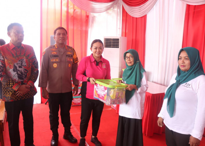 Polresta Sidoarjo dan Bhayangkari Ikuti Launching Penguatan Program Pekarangan Pangan Lestari