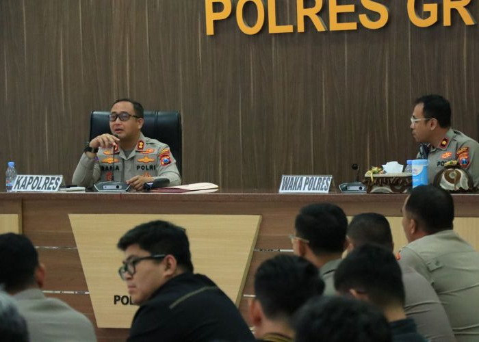 Kapolres Gresik Pimpin Commander Wish, Tegaskan Polri Presisi dan Pelayanan Humanis