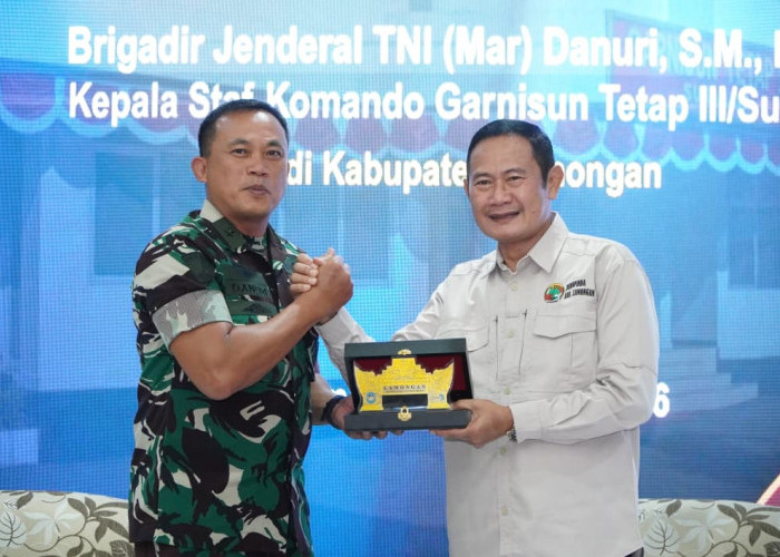 Sinergi Lintas Sektor Percepat Pembangunan, Kaskogartap III/Surabaya Terjun ke Lamongan