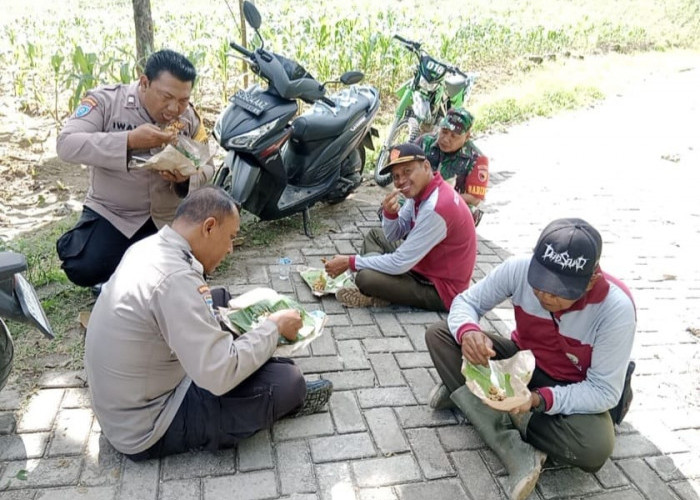 Dukung Asta Cita, Bhabinkamtibmas Polsek Temayang Gandeng Penyuluh Pertanian dan Petani Hutan