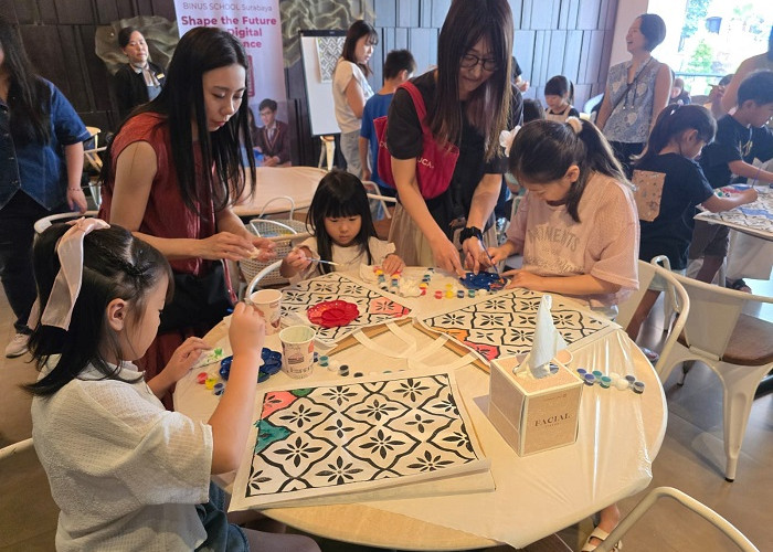 Ascott Waterplace Surabaya dan BINUS SCHOOL Gelar Batik Painting Workshop untuk Anak