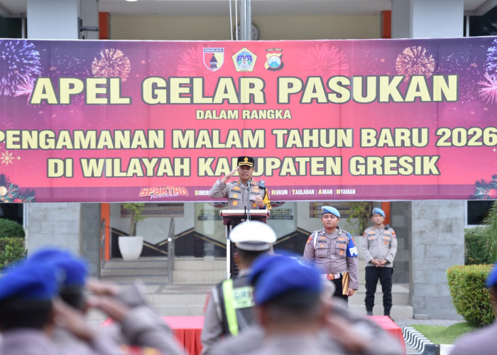 Pastikan Kondusifitas Pergantian Tahun, Polres Gresik Gelar Doa Bersama Lintas Agama