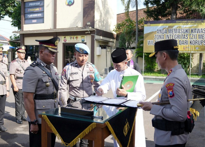Polres Kediri Kota Gelar Sertijab Kabag Kasat dan Kapolsek