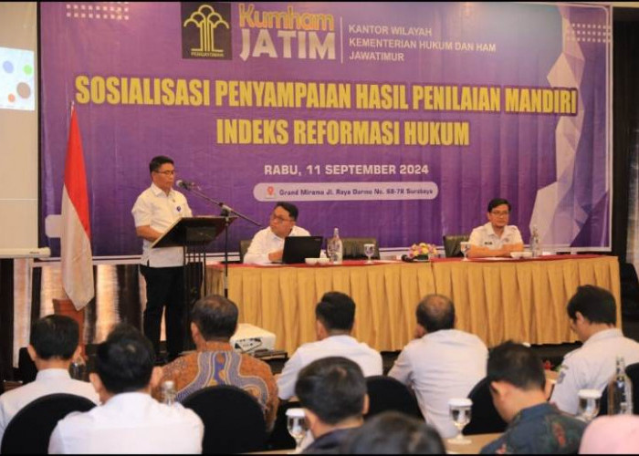 Review Proses Pemenuhan Data Dukung, Kemenkumham Jatim Sosialisasi Penyampaian Hasil Penilaian Mandiri IRH