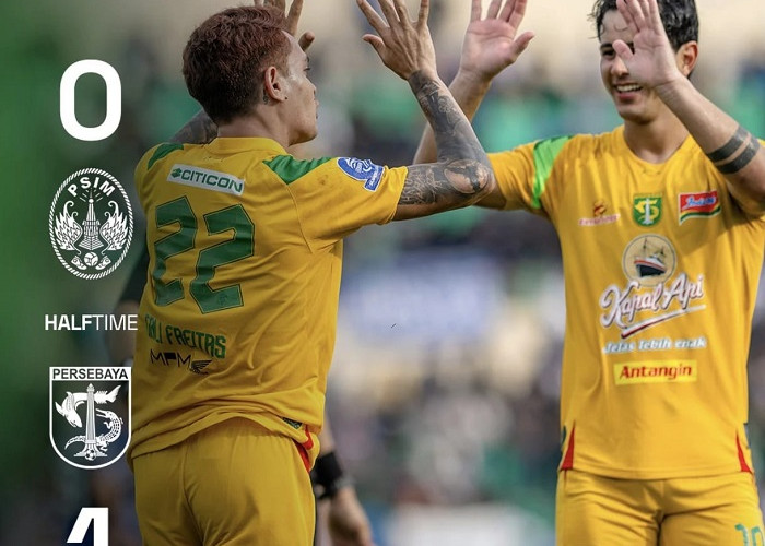 Strategi Bertahan Persebaya Bawa Keunggulan Sementara atas PSIM Yogyakarta