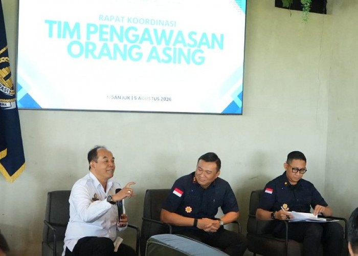Timpora Nganjuk Perkuat Pengawasan WNA, Imigrasi Kediri Dorong Sinergi dan Digitalisasi Data