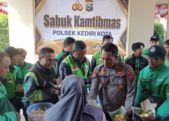 Gandeng Ojol Lewat Program Sabuk Kamtibmas, Polsek Kediri Kota Perkuat Jaringan Informasi Keamanan