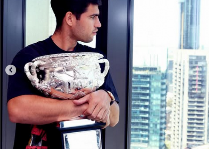 Juara Australian Open Carlos Alcaraz Berencana Bikin Tato Kanguru