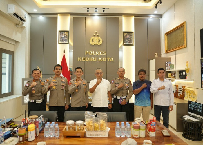 Kapolres Kediri Kota Dukung Kebangkitan Voli, Minta Pengcab PBVSI Siapkan Kompetisi Atlet Muda