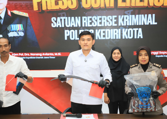 Dua Pelaku Pengeroyokan di Ngronggo Ditangkap Satreskrim Polres Kediri Kota