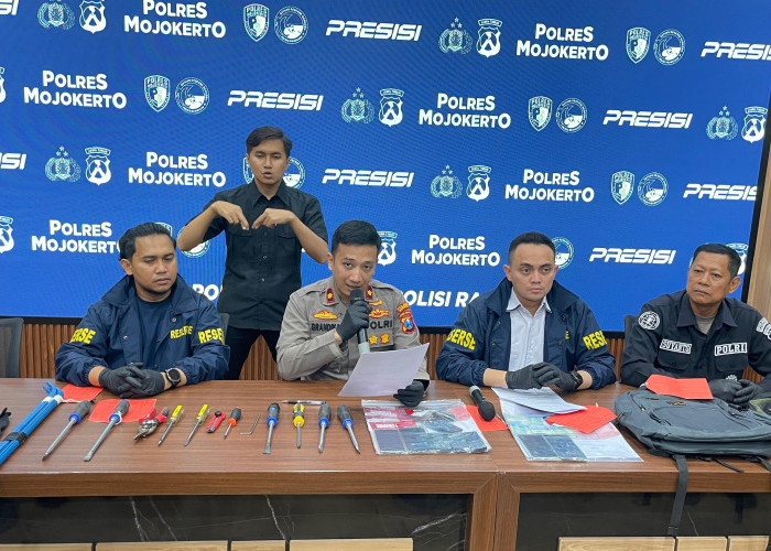 Brankas Rp1,4 Miliar Dibobol di Kampus KH Abdul Chalim, Polres Mojokerto Bekuk 3 Pelaku Lintas Provinsi